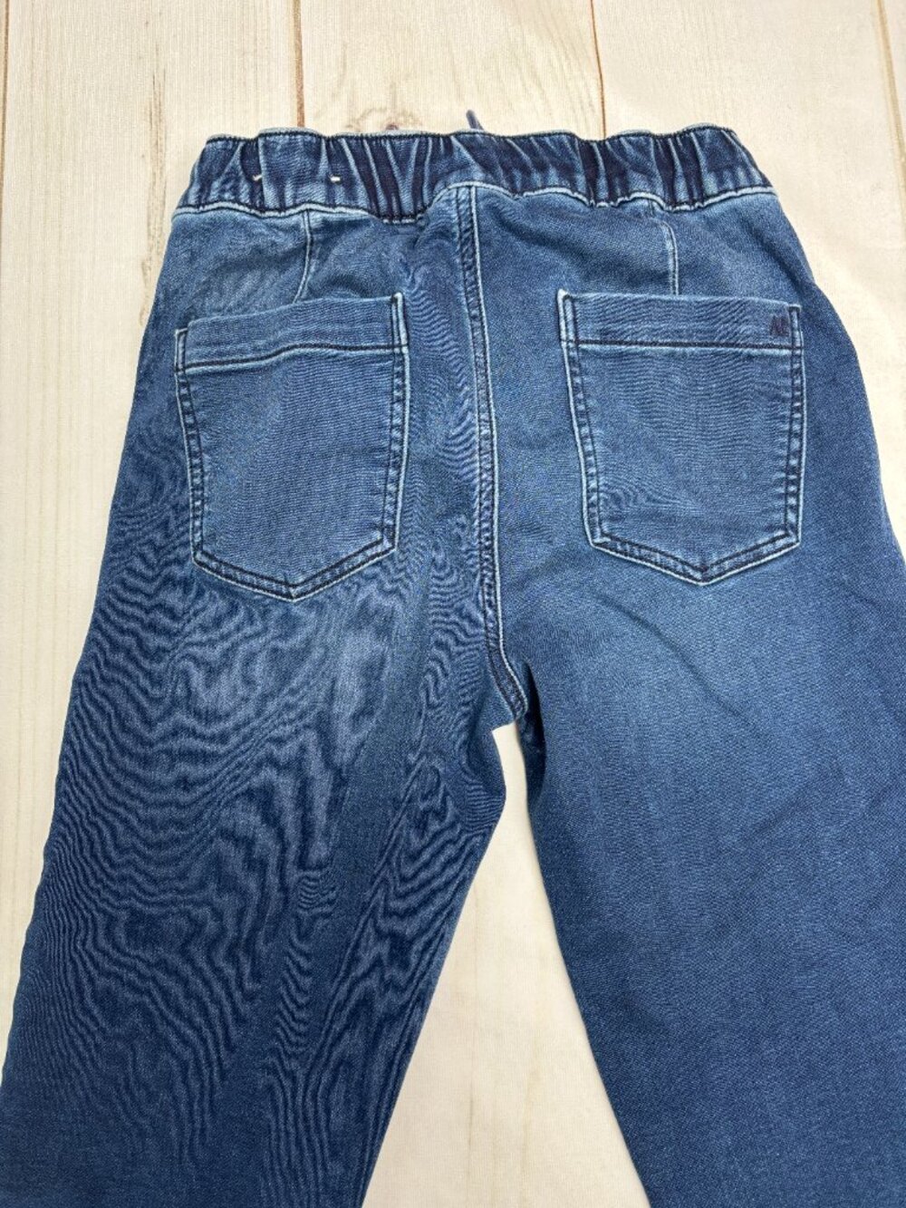 American Eagle Next Level Denim Joggers Women 4 Regular Mid Rise Stretch Blue - Picture 7 of 14